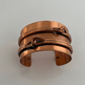 Vintage Renoir Copper Cuff Bracelet Mid Century Modern Signed